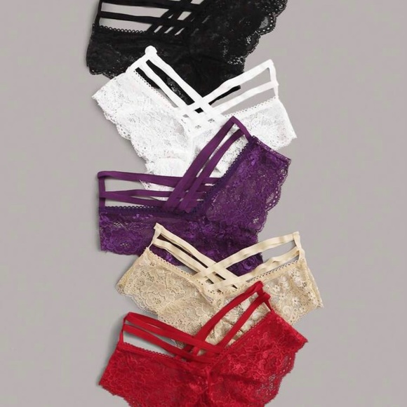 COPY - Women’s 5 Pack Floral Lace Panty Set *NEW* - Picture 3 of 12